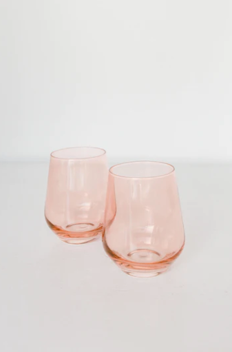 Estelle Colored Glass Estelle Hand-Blown Colored Rocks Glasses (Set of 2)