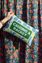 Load image into Gallery viewer, Causing A Racket Tennis Needlepoint Pillow