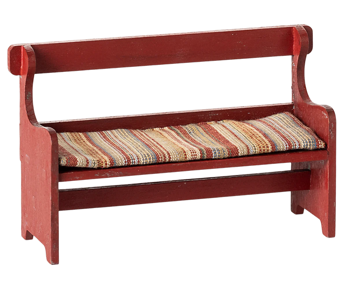 Maileg Bench Red | Mouse Size