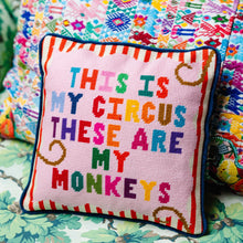 Load image into Gallery viewer, My Circus Needlepoint Pillow