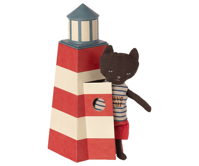 Maileg Sauveteur Lifeguard Tower With Cat