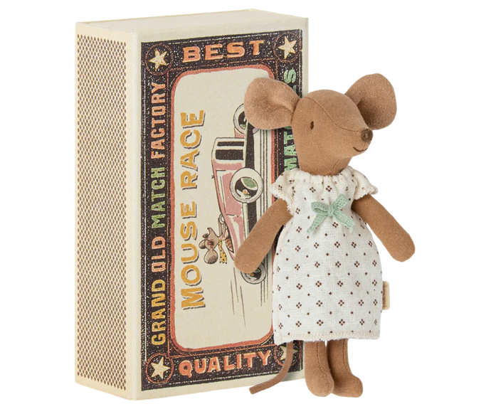 Maileg Big Sister Mouse In Box | Nightgown