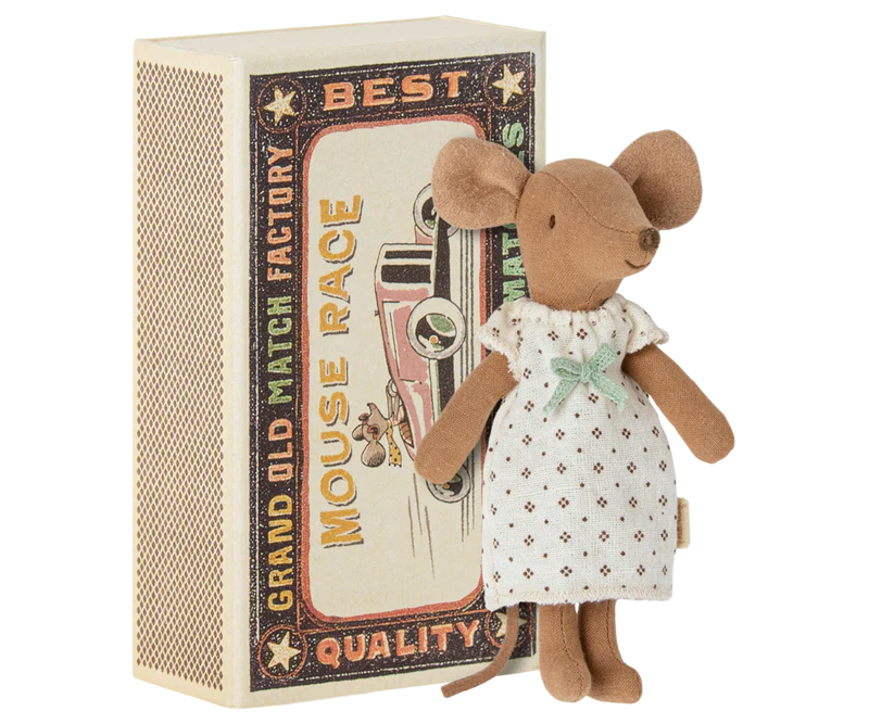 Maileg Big Sister Mouse In Box | Nightgown