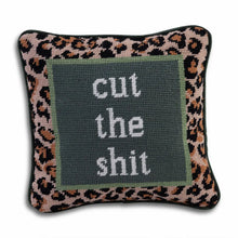 Load image into Gallery viewer, Cut The Shit Needlepoint Pillow