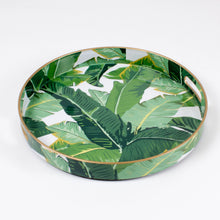 Load image into Gallery viewer, Banana Leaf Round Tray