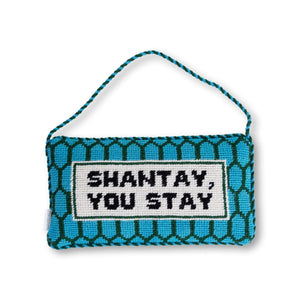 Sashay Shantay Needlepoint Door Hanger