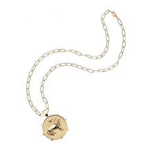 Load image into Gallery viewer, Jane Win COURAGE Original Pendant Coin On 18&quot; Drawn Link Chain