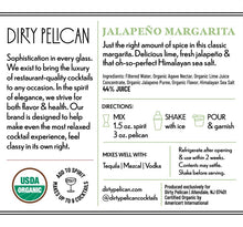 Load image into Gallery viewer, Dirty Pelican Skinny Jalapeño Margarita Mix