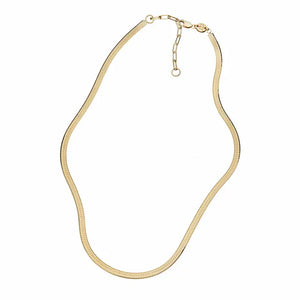 Jennifer Zeuner Karli Herringbone Chain Necklace