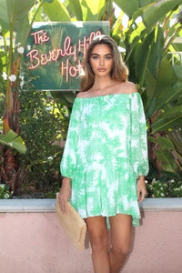 Félicité Capri Dress | Green Palm