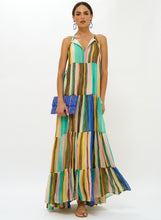 Load image into Gallery viewer, Oliphant Long Tiered Tassel Dress | Zanzibar Multi Lurex