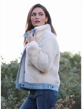 Load image into Gallery viewer, Scout Shearling Denim Jacket | Cream