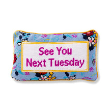 Load image into Gallery viewer, Next Tuesday Needlepoint Pillow