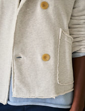 Load image into Gallery viewer, Frank &amp; Eileen Mini Belfast Cropped Sweatshirt Peacoat | Heather White Melange