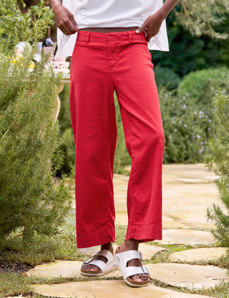 Frank & Eileen Wexford Wide Leg Pant | Double Decker Red