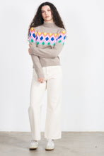 Load image into Gallery viewer, Jumper1234 Bright Fair Isle Cashmere Turtleneck