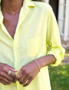 Frank & Eileen | Eileen Relaxed Button Up Chartreuse