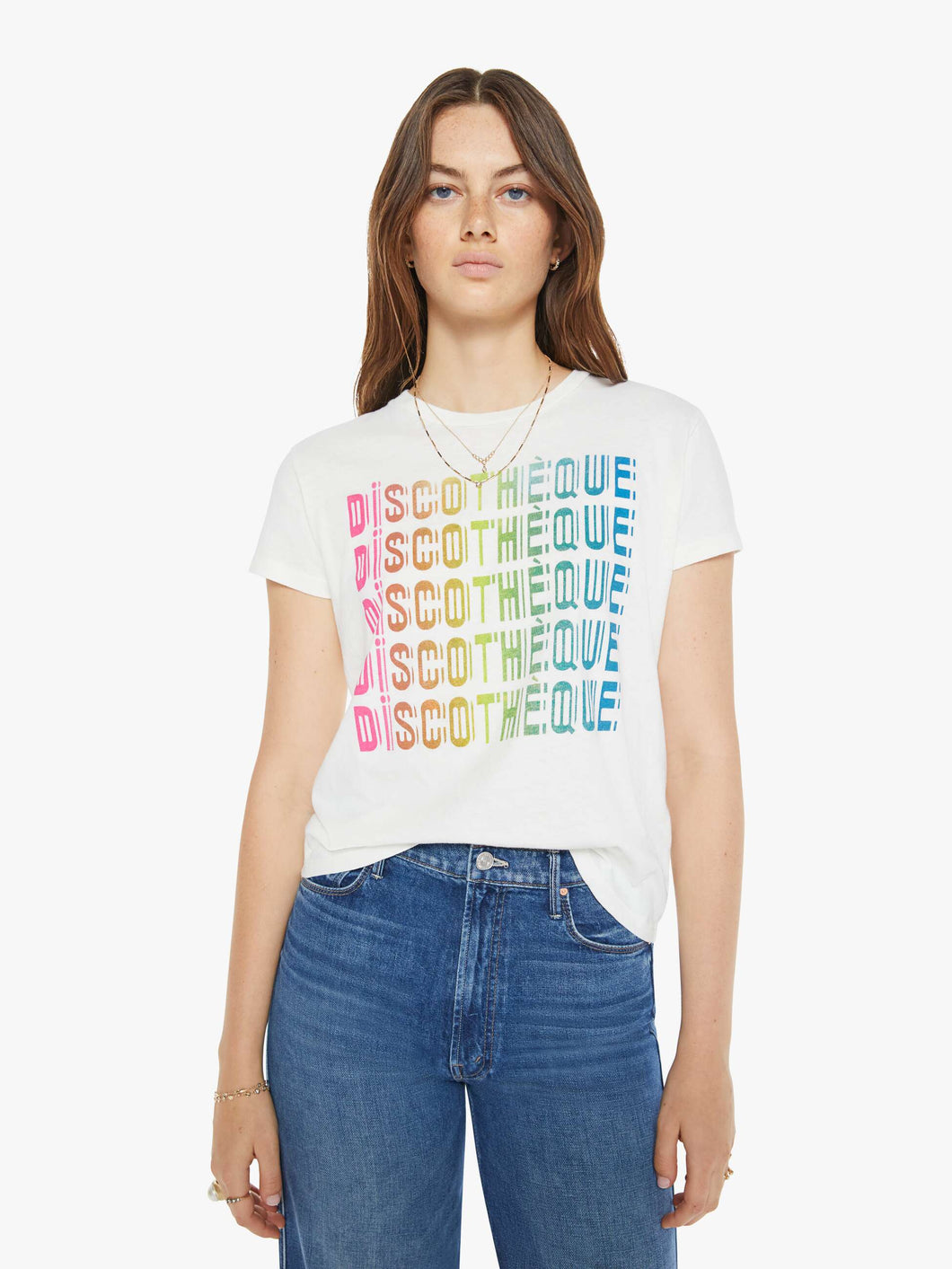 Mother Denim The Boxy Goodie Goodie Tee | Discotheque