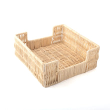 Load image into Gallery viewer, Rattan Napkin Tray | Beverage &amp; Guest Towels