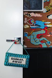 Sashay Shantay Needlepoint Door Hanger