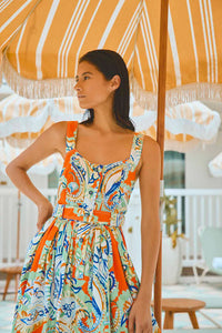 Hunter Bell Cleo Dress | Amalfi Tiles