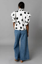 Load image into Gallery viewer, Hope For Flowers Pintucked Blouse | Irregular Dots