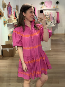 Wknd Frock It Dress | Pink & Orange