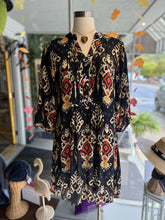 Load image into Gallery viewer, La Plage Maye Ikat Dress | Navy