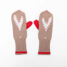 Load image into Gallery viewer, Kerri Rosenthal Heart Mittens | Birch &amp; Black