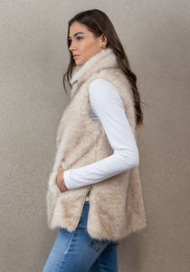 Vintage Cream Fur Vest