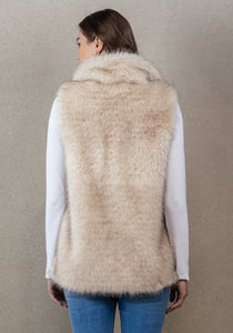 Vintage Cream Fur Vest