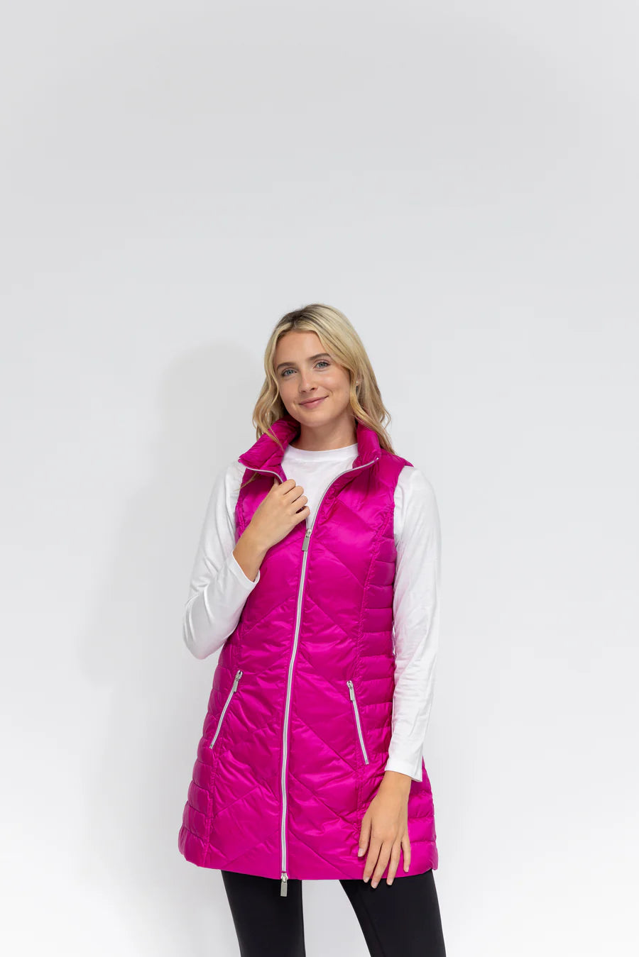 Anorak Chevron Quilted Long Vest | Assortment