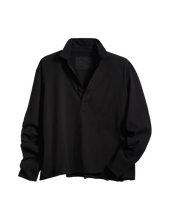 Load image into Gallery viewer, Frank &amp; Eileen Patrick Popover Henley | Heritage Jersey Black