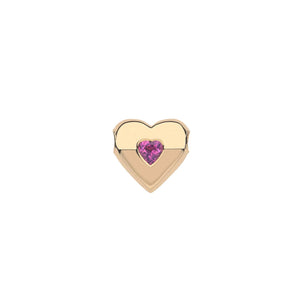 Jane Win LOVE Happy Heart Pink Tourmaline Necklace