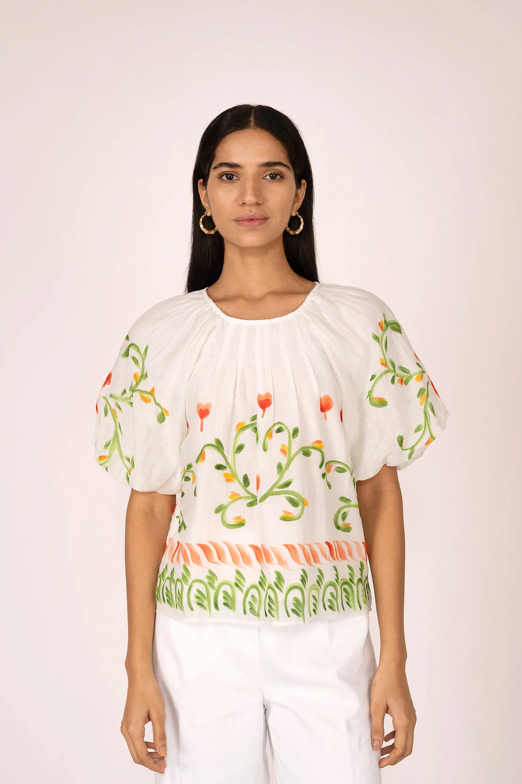 Banjanan Oana Top | Hand Painted Watermelon