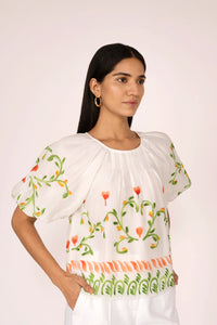 Banjanan Oana Top | Hand Painted Watermelon