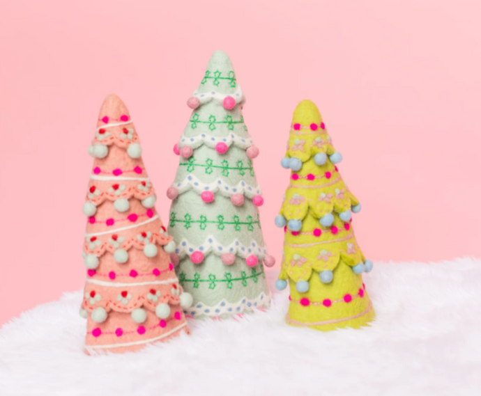 Sugar Plum Tree Set Decoration | Set Of 3