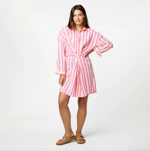 Kerri Rosenthal Lilli Shirt Dress | Icy Pink