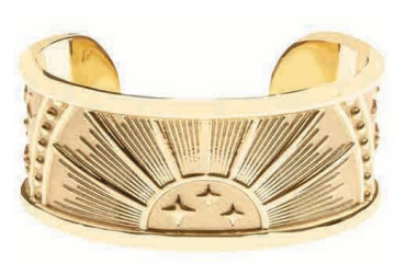 Jane Win Strong Rising Sun Cuff Bracelet