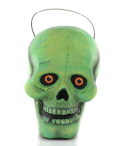 Scary Skull Halloween Candy Bucket Decoration