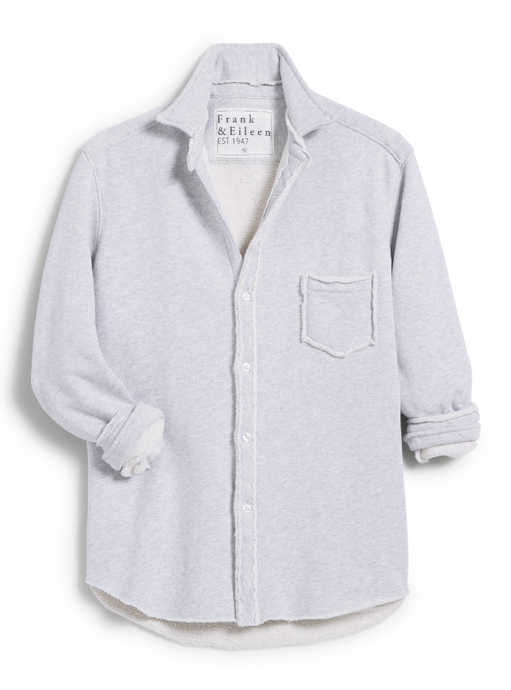 Frank & Eileen | Eileen Sweatshirt Button Up Gray Melange