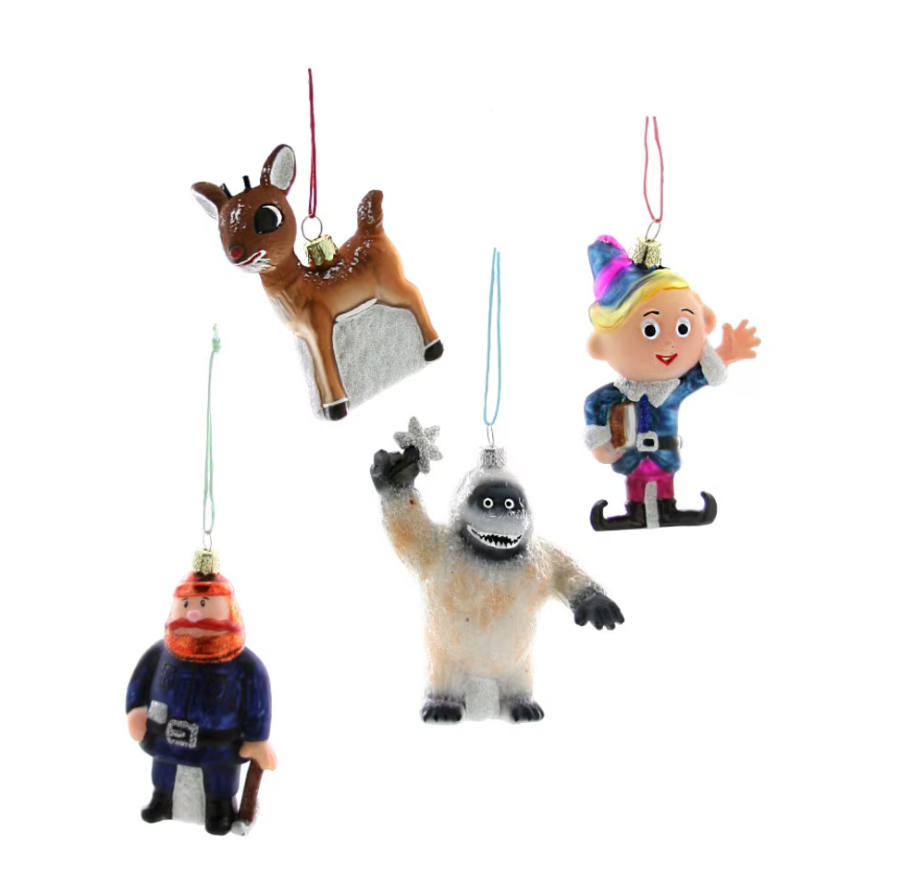 Retro Rudolph Character Ornaments | Set Of 4