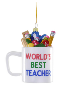 World's Best Teacher Ornament