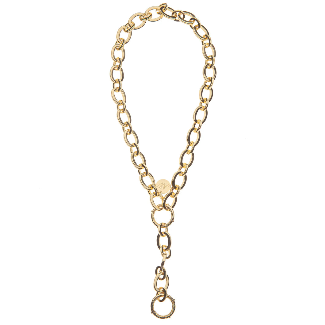 Jane Win Lariat Multi-Style Chunky Link Chain