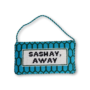 Sashay Shantay Needlepoint Door Hanger