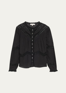 Loveshackfancy Ravelle Top | Black