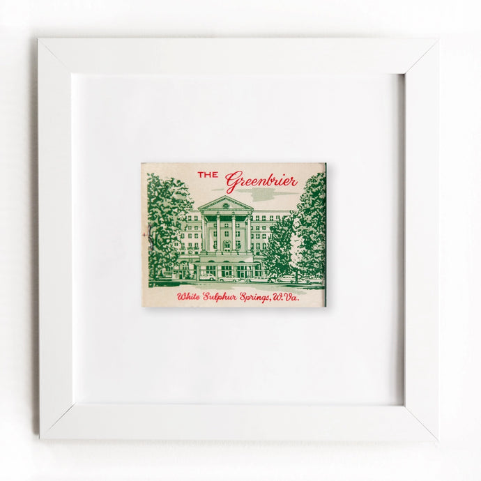 The Greenbrier Resort Matchbox Frame Print