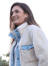 Load image into Gallery viewer, Scout Shearling Denim Jacket | Cream