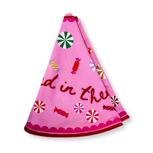 Sugar Plum Embroidered Christmas Tree Skirt