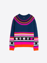 Load image into Gallery viewer, Vilagallo Pink Sheep Fair Isle Sweater
